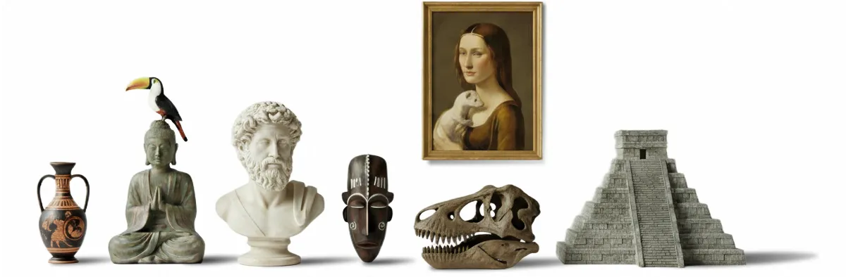 Historical artifacts and cultural exhibits with comprehensive guide information
